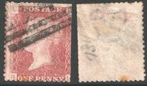 [Queen Victoria - Colored Control Letters in Corners, tipas I]