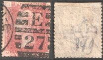 [Queen Victoria - Colored Control Letters in Corners, tipas I]