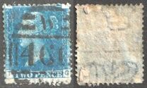 [Queen Victoria - Colored Control Letters in Corners, tipas J]