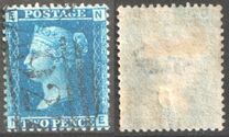 [Queen Victoria - Colored Control Letters in Corners, tipas J]