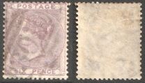 [Queen Victoria - Small White Control Letters in Corners, Tipe M]