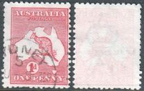 [Definitive Issues - Kangaroo and Map, प्रकार A1]