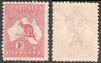 [Definitive Issues - Kangaroo and Map, प्रकार A1]