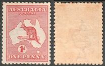 [Definitive Issues - Kangaroo and Map, प्रकार A1]