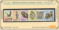 [The 30th Anniversary of National Gallery of Zimbabwe - Designs showing painting or sculptures, タイプ ES]