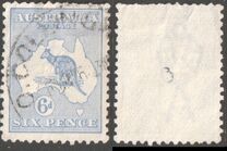 [Definitive Issues - Kangaroo and Map - Different Watermark, Typ A25]