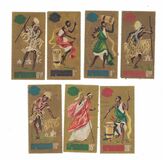 [World's Fair, New York - Dancers, Golden Background, type BY]