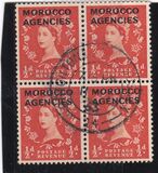 [Great Britain Postage Stamps Overprinted "MOROCCO AGENCIES", type S]