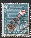 [BERLIN in Black Overprint on "Allied Occupation Zone" Stamps, type A7]