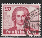 [The 200th Anniversary of the Birth of Johann Wolfgang von Goethe - Poet, type R]
