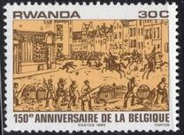 [The 150th Anniversary of Belgian Independence, type AIF]