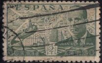 [Airmail - Juan di la Cierva - Different Perforation - Stoneprint from F.N.M.T, type LH12]