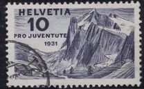 [Pro Juventute - Landscapes - Alexander Vinet, प्रकार JI]