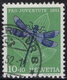 [Pro Juventute - The 50th Anniversary of the Death of Johanna Spyri - Insects, Typ VI]