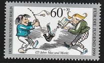 [Youth Welfare - The 125th Anniversary of Cartoon "Max und Moritz", type ABV]
