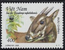 [Fondo mundial para la protección de la naturaleza. WWF. El saola. Pseudoryx nghetinhensis., tipo CCC]
