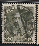 [The 60th Anniversary of the Reign of Emperor Franz Josef II. Normal Paper without Varnish Bars, type AC2]
