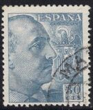 [General Franco - Without Imprint below Value, տեսակ LI17]