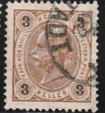 [Emperor Franz Josef I, 1830-1916 - Value in "Heller" Without Varnish Bars, Numerals in Black, тип N22]