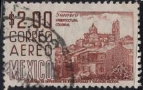 [Serie "México". Filigrana F. Aéreos. Tipos de 1950, tipo ALU]