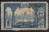 [Libreville - Inscription "AFRIQUE EQUATORIALE GABON", type J9]