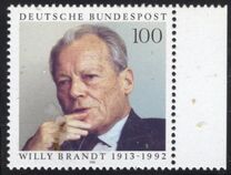 [The 80th Anniversary of the Birth of Willy Brandt, Politician, type BDW]