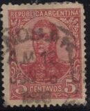 [General San Martin - Watermark 3,4 or Unwatermarked, Typ BK5]