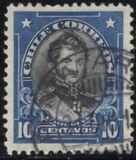[Presidenti e celebrità - Scritta "CHILE CORREOS" - Tipografia: American Bank Note Co., Scrivi AO1]