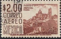 [Serie "México". Filigrana F. Aéreos. Tipos de 1950, tipo ALU]