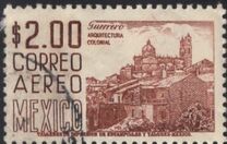 [Serie "México". Filigrana F. Aéreos. Tipos de 1950, tipo ALU]
