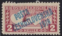 [Austrian Express Stamps of 1917 Overprinted "POŠTA ČESKOSLOVENSKÁ 1919", type Q]