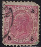 [Emperor Franz Josef I, 1830-1916 - Granite Paper. Numerals in Black, type N3]