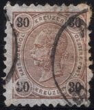 [Emperor Franz Josef I, 1830-1916 - Granite Paper. Numerals in Black, type N9]