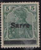 [German Empire Stamps Overprinted "SARRE", 類型 A3]