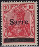 [German Empire Stamps Overprinted "SARRE", 類型 A5]