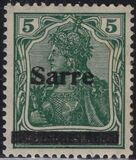 [German Empire Stamps Overprinted "SARRE", 類型 A3]