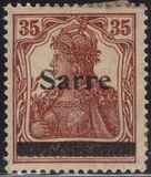 [German Empire Stamps Overprinted "SARRE", 類型 A10]