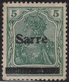 [German Empire Stamps Overprinted "SARRE", 類型 A3]