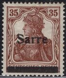 [German Empire Stamps Overprinted "SARRE", 類型 A10]