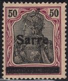 [German Empire Stamps Overprinted "SARRE", 類型 A12]