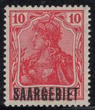 [German Empire Postage Stamps Overprinted "SAARGEBIET", ประเภท F1]