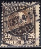 [King Christian IX, 1818-1906 - Horizontal Lines in Background in Oval, Scrivi M3]