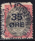 [No. 27A & 28 Surcharged, type P1]
