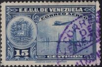 [Airmail - La Guaira, National Pantheon and Oil Wells, тип HZ6]