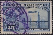 [Airmail - La Guaira, National Pantheon and Oil Wells, тип HZ6]