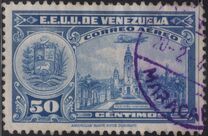 [Airmail - La Guaira, National Pantheon and Oil Wells, type HY10]