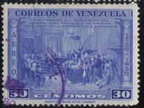 [Airmail - The 200th Anniversary of the Birth of General Francisco de Miranda, 1750-1816, प्रकार UC3]