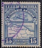 [Airmail - Airplane and Map, type JO3]