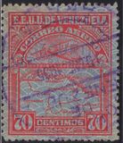 [Airmail - Airplane and Map on Winchester Security Paper, typ EH]