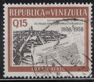 [Airmail - The 150th Anniversary of "Gazeta de Caracas", type AXR4]